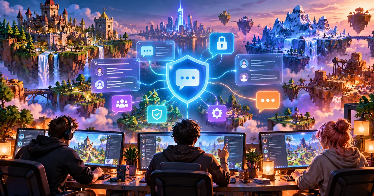 Оригинальная иллюстрация GameChik: разработчики виртуальных миров, голографические безопасные окна чата и защита сообщений